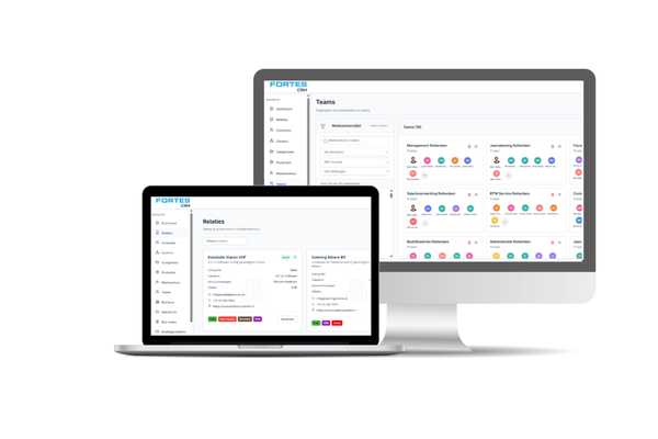 Screenshots Fortes CRM